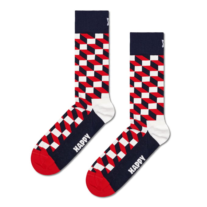 Happy Socks unisex 5P sokken classic filled optic multi