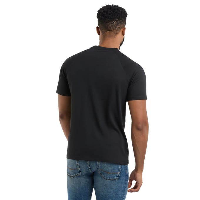 Umbro Heren Gelaagd Box Logo T-Shirt (Zwart)