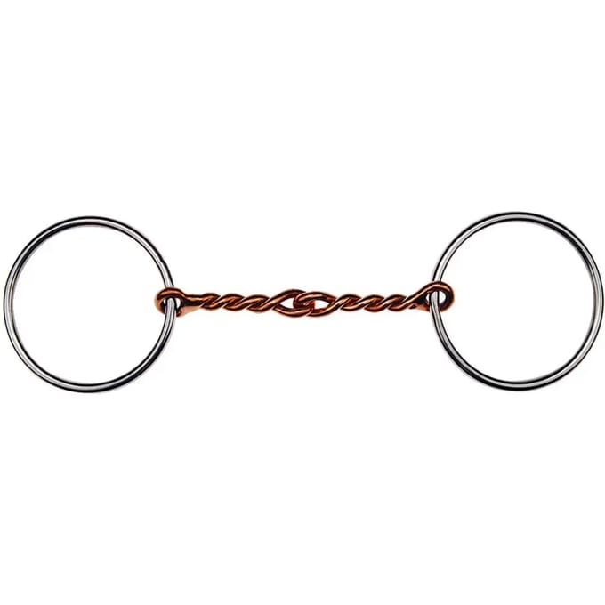 2 ring bit voor gedraaide paarden Feeling