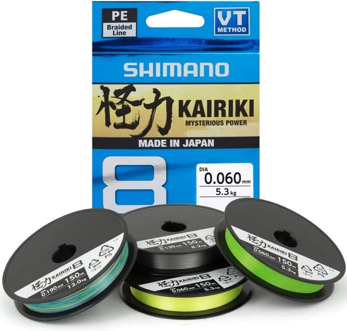 Shimano Kairiki 8 Mantis Green (150m) - Maat : 0.130mm - 8.2 kilo