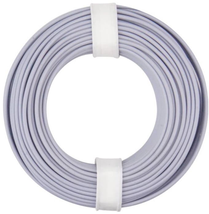 Donau Elektronik 175-019 Draad LiY 1 x 0.75 mm² + 1 x 0.75 mm² Grijs 1 stuk(s)
