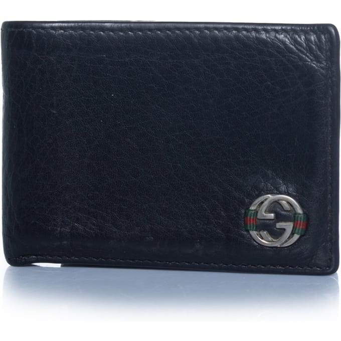 Gucci, zwarte leren portemonnee