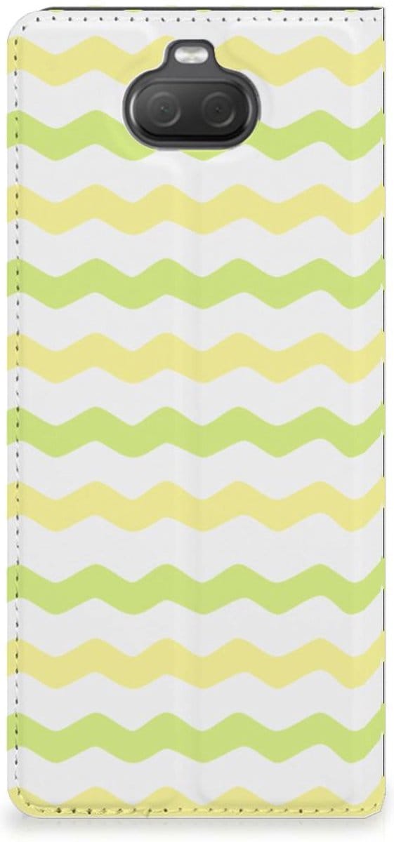 Sony Xperia 10 Hoesje met Magneet Waves Yellow