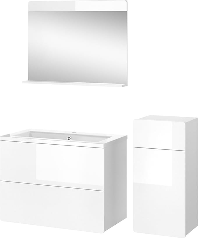 Vicco Badkamermeubelset Izan, Wit, 4-delig
