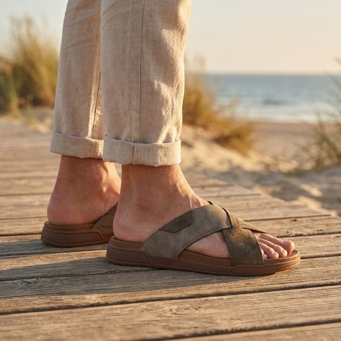 Rieker Rieker Slippers bruin Synthetisch
