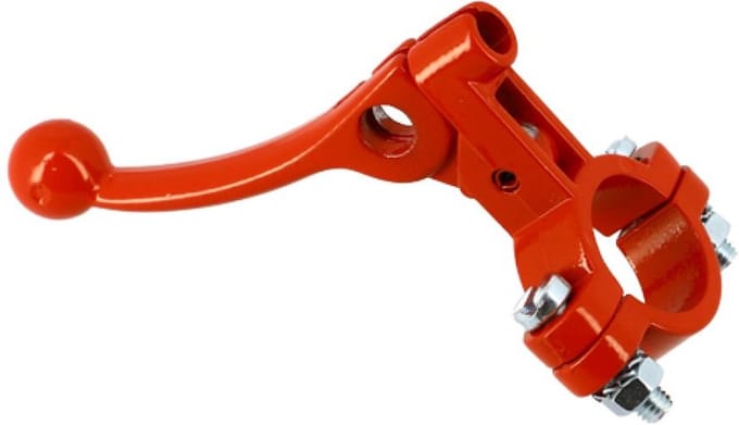 Levier de starter ou décompresseur en métal rouge pour mobylette cyclomoteur mob
