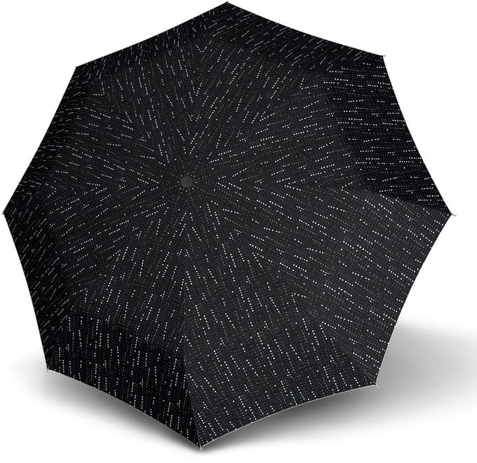 Knirps Paraplu T.200 Medium Duomatic Domino Black Zwart