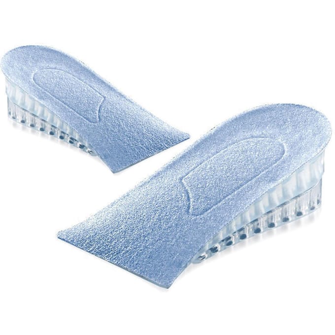 Hoogteverhogende inlegzolen Meerlaags Transparant Silicone Schokabsorberend Schoenverhogers Elevator 5cm 2 3.5cm white