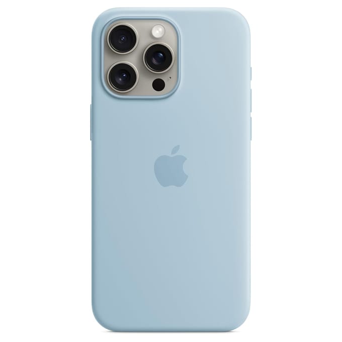 Silicone Backcover MagSafe voor de Apple iPhone 15 Pro Max - Light Blue