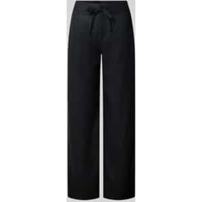 regular fit wijdte broek van puur linnen