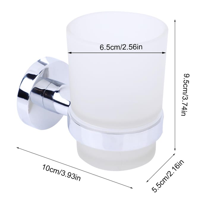Moderne Tandenborstelbekerhouder Badkameraccessoires Producten Wandmontage (220210) white