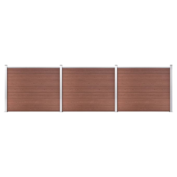 vidaXL - Schuttingpanelenset - 526x146 - cm - HKC - bruin