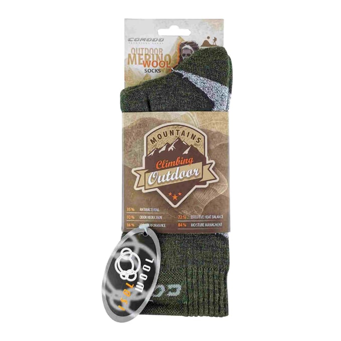 1 Pack Merinowollen Wandelsokken met Thermo functie
