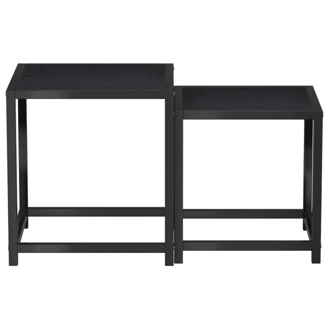 vidaXL - Salontafels - 2 - st - MDF - zwart
