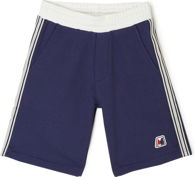 Moncler Sweatshorts met merkembleem - Blauw - Maat 152