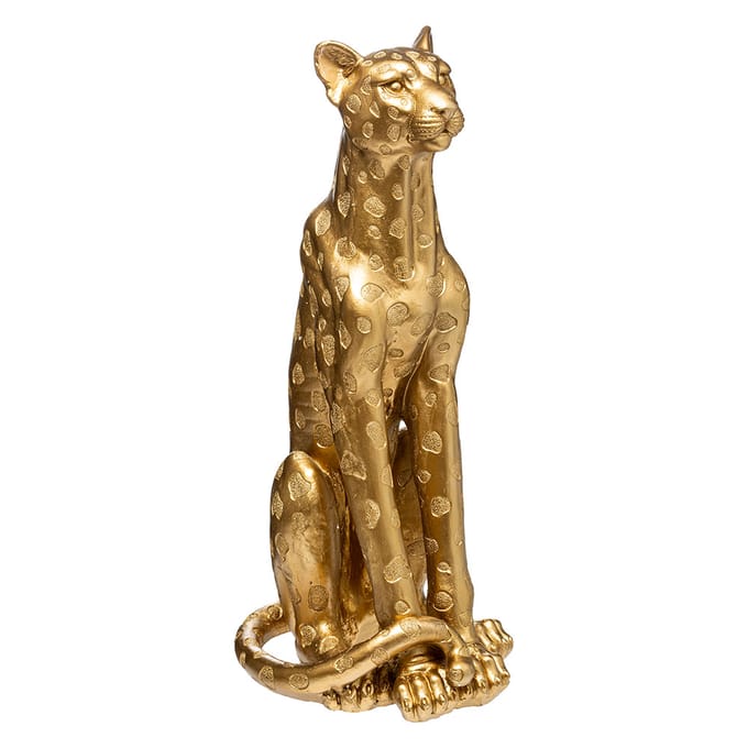 Eazy Living Luipaardbeeld H90 cm Damis Goud