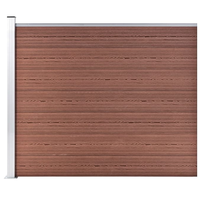 vidaXL - Schuttingpaneel - 175x146 - cm - HKC - bruin