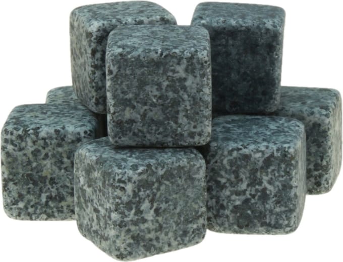 Kruger Whiskey ijsblokjes - stenen - 9x stuks - 2,5 cm