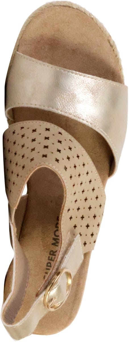 Sandalen met sleehak en riempje