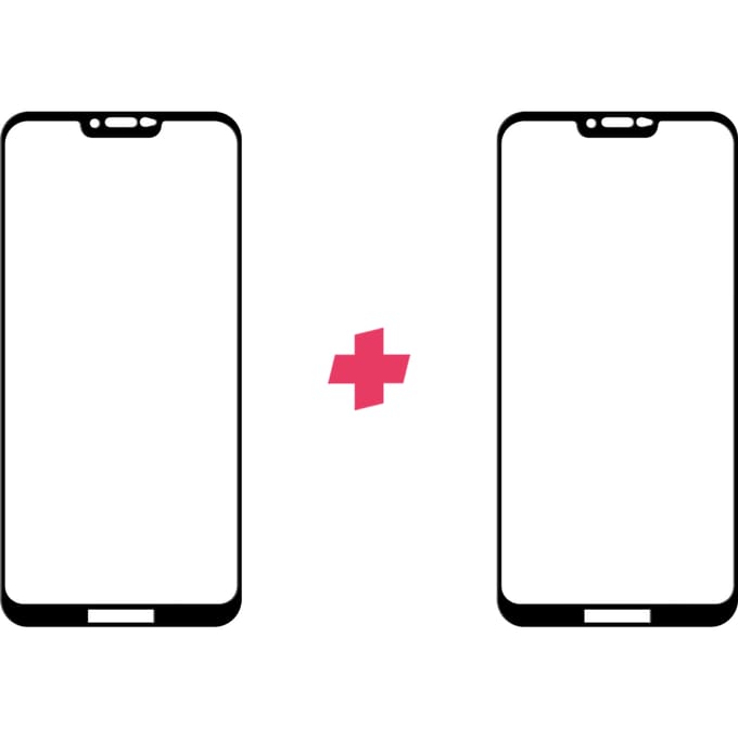 DuoPack: Motorola Moto G7 Power screenprotector gehard glas Edge to Edge
