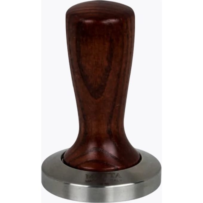 Motta Tamper Slim plan 58 mm roestvrij staal en hout