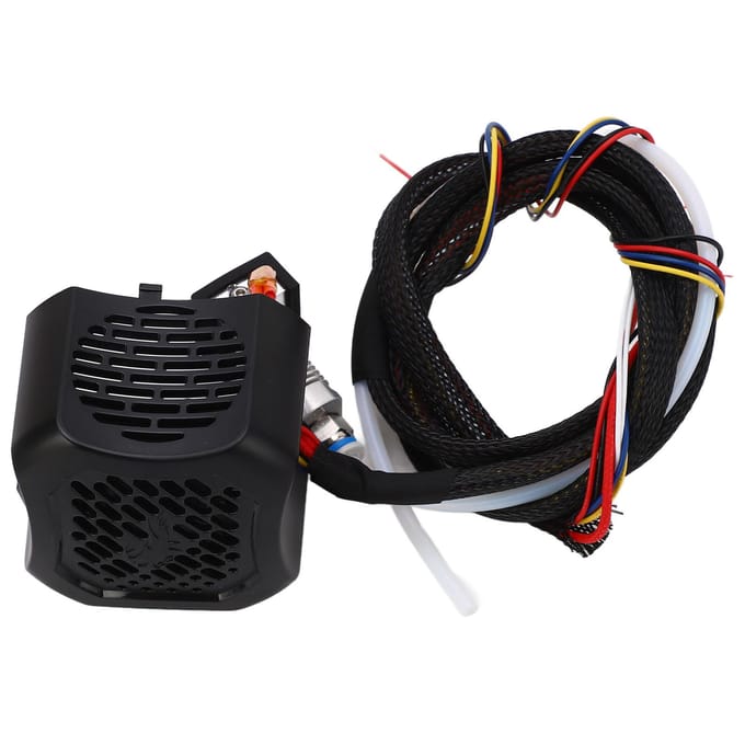 Volledige Hotend Kit 3D Printer Accessoires Hot End Kit met Dubbele Ventilatoren voor voor Ender 3 V2 DC24V black
