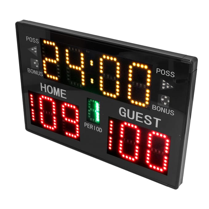 11 Cijfers LED Scorebord Elektronische Tafelmodel Scoreteller voor Basketbal Volleybal Worstelen black