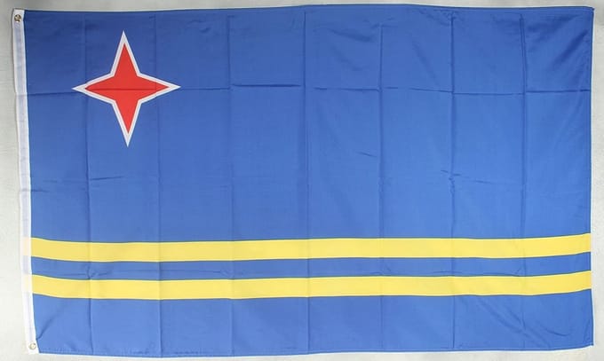 Jumada's - Arubaanse Vlag - 90x150cm - Vlag Aruba