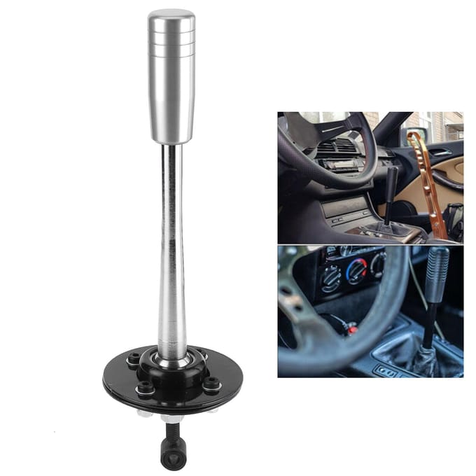 Levier de vitesse court avec pommeau Modification de voiture Convient pour E30 E36 E46 E34 E39 E6x Z3 1985?2010Argent gray