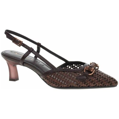 Tamaris Slingback Met Hak bruin Raffia - Maat 37
