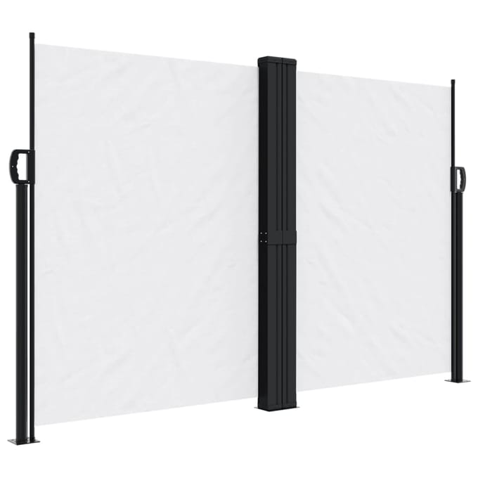 vidaXL - Windscherm - uittrekbaar - 160x1000 - cm - wit