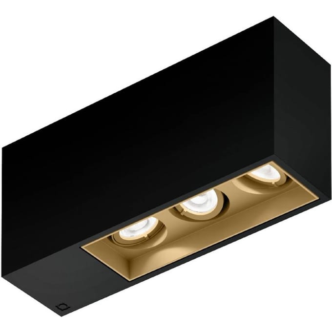 Wever & Ducré Lighting WEVER & DUCRÉ Downlight Planopetit 3.0 zwart/beige 927 dimbaar