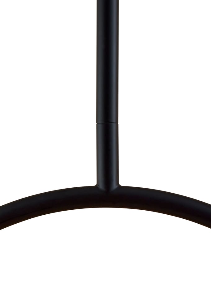 Hanglamp AYTM Grasil LED, zwart, marmer, hoogte 97 cm