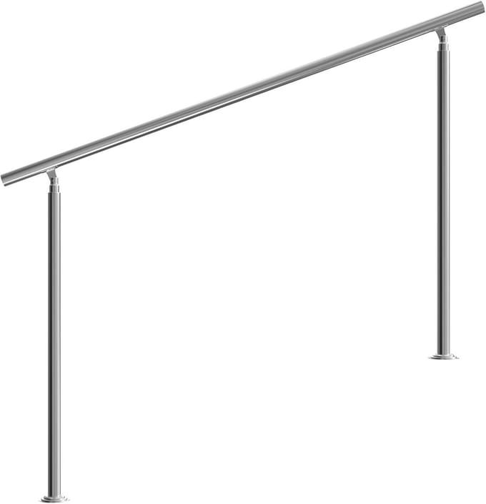 Trapleuning RVS - Veiligheidsleuning 160 cm - Balustrade zonder spijlen