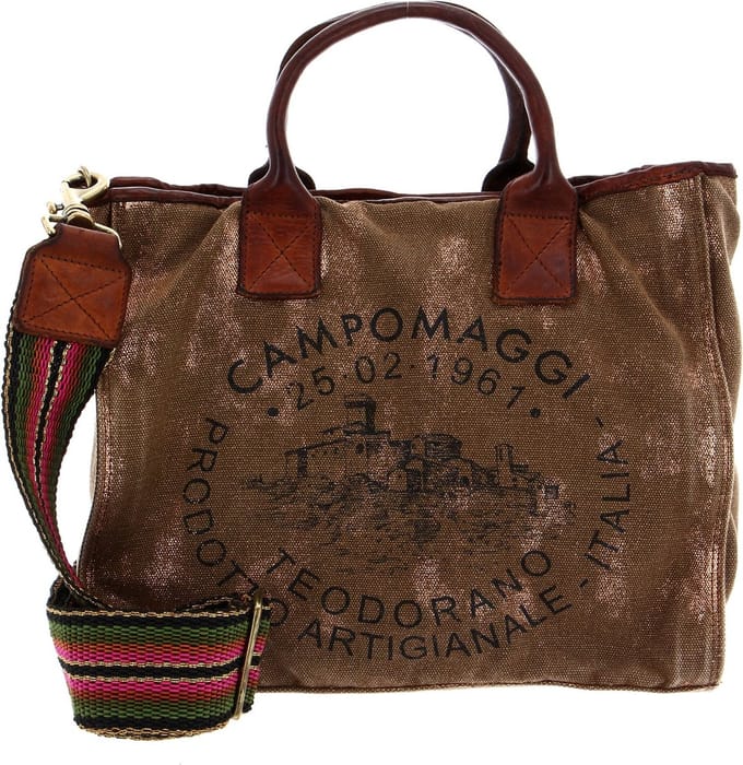 CAMPOMAGGI Handtas Schoudertas Shopping Bag Bronzo - T / Cognac + St. Nera Bruine