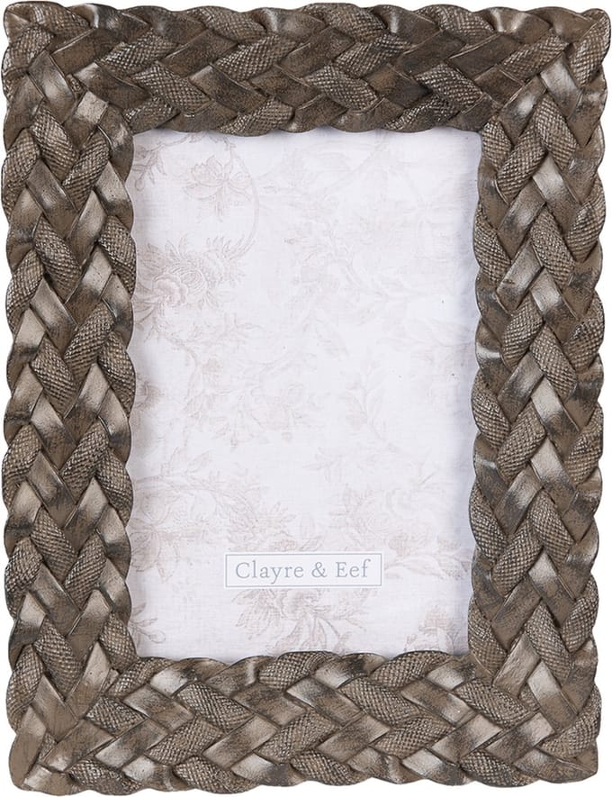 Clayre & Eef Fotolijst 10x15 cm Bruin Polyresin