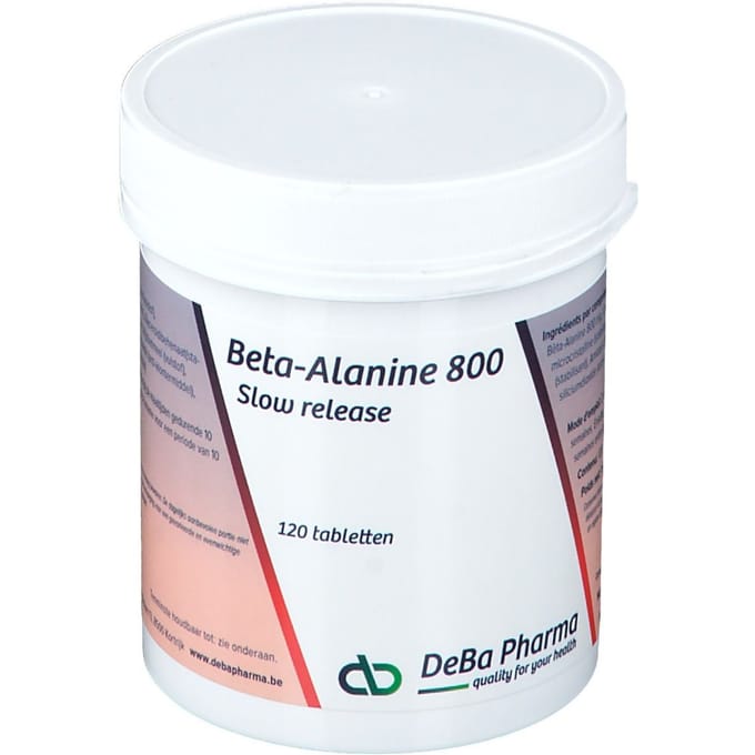 DeBa Pharma Beta-Alanine Slow Release 800mg 120 Gecomprimeerde tabletten