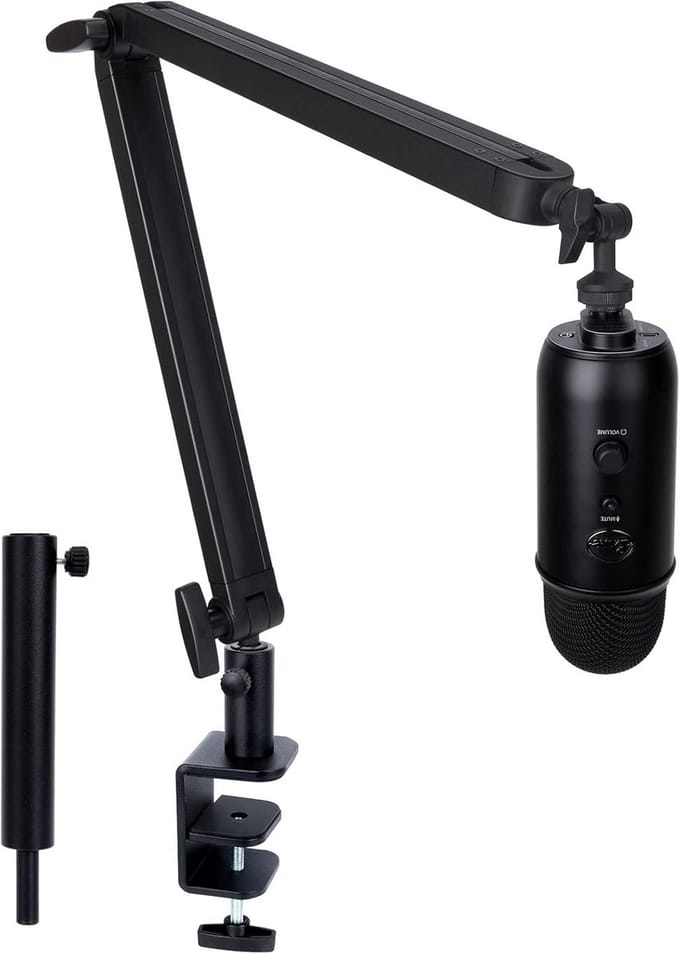 Verstelbare Microfoon Arm met Extension Tube - Adapter voor Gaming Microfoons
