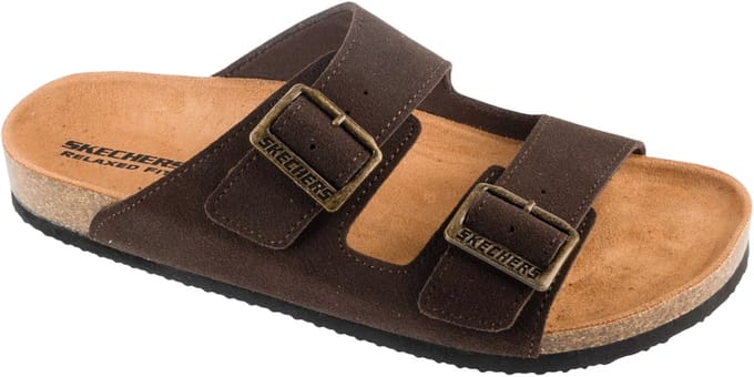 Skechers Aiden - Leelan, Mannen, Zwart, Sandalen, maat: 44