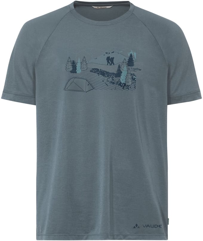 Vaude Gleann Ii T-shirt Met Korte Mouwen Grijs S Man