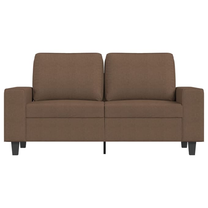 vidaXL - Tweezitsbank - 120 - cm - stof - bruin