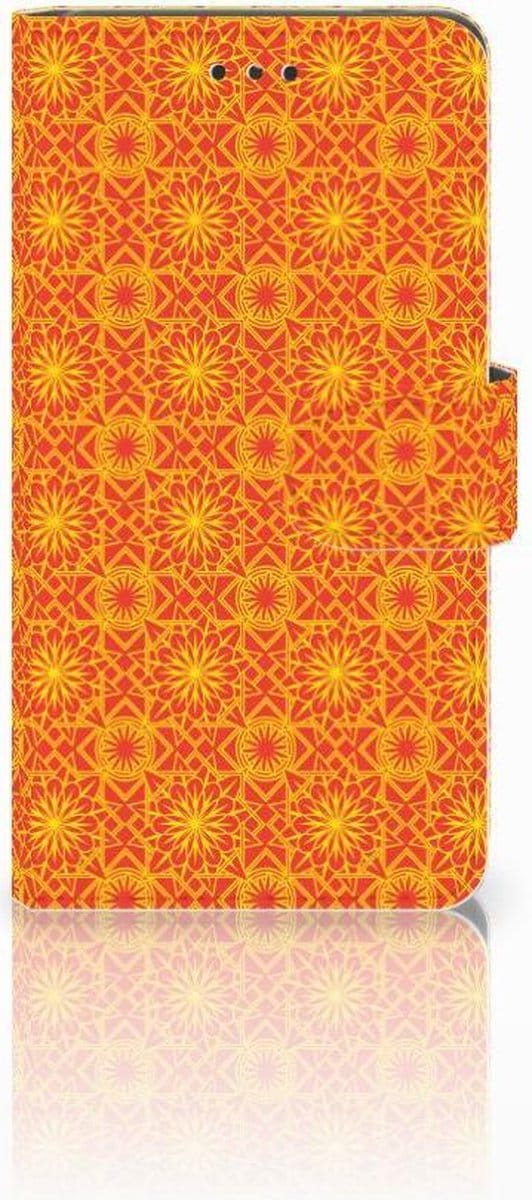 Nokia 7 Telefoon Hoesje Batik Oranje