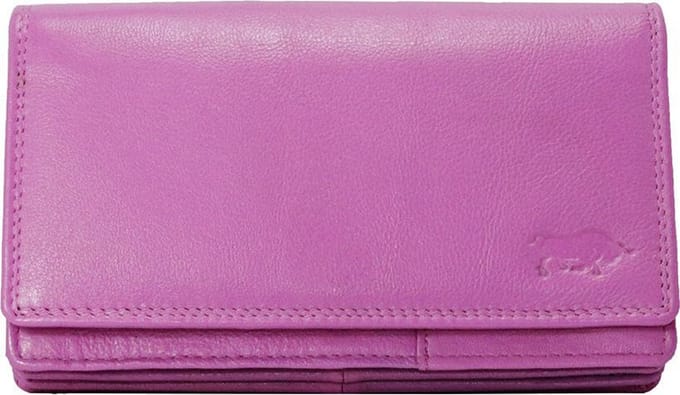 Leren Dames Portemonnee Roze Leer - Ideale Dames Portemonnee Roze Leer - 18 Pasje