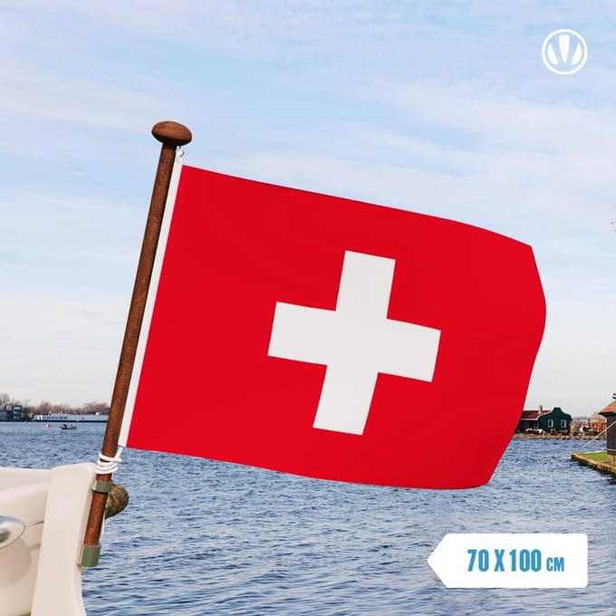 Vlag Zwitserland 70x100cm - Spunpoly