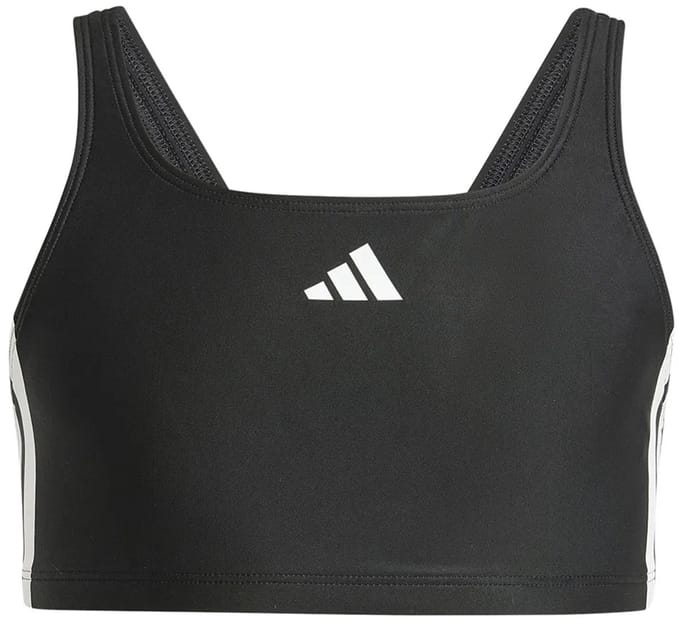 Adidas Performance 3-Stripes V-Back Bikini Kids - Kinderen - Zwart