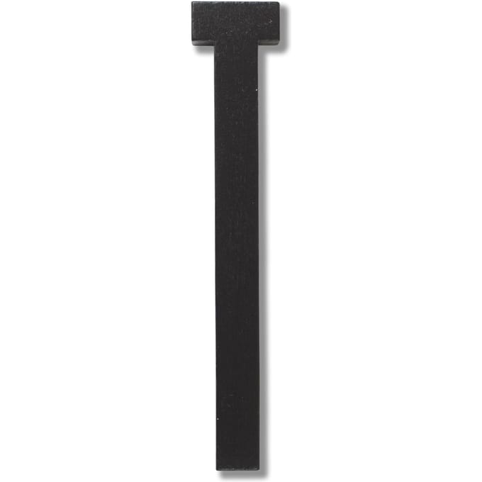 DESIGN LETTERS - Houten letters - T - zwart