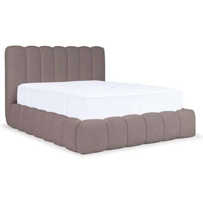Bedframe Chusso bouclé met opbergruimte 160 x 200 cm | NADUVI Collection