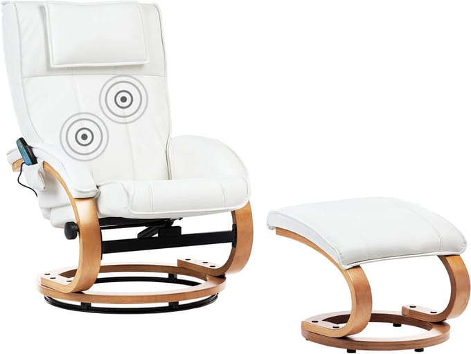 MAJESTIC - Fauteuil - Wit - Kunstleer
