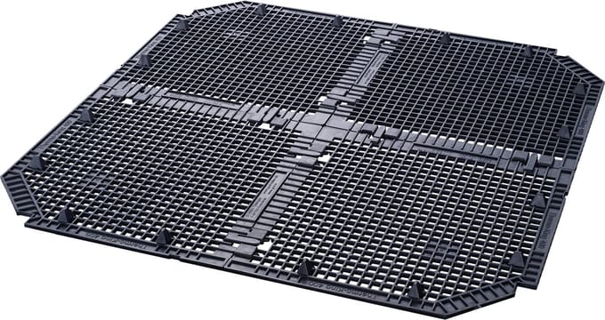 GARANTIA Bodemrooster THERMO ECO-KING 400 liter zwart