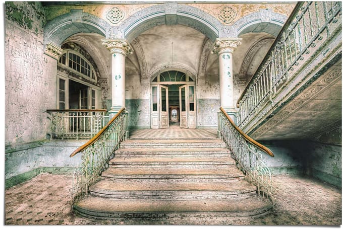 Poster Abandoned Entrance - 61 x 91,5 - Papier - REINDERS